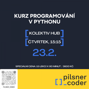 kurz programování v Pythonu pilsner_coder Plzeň-město